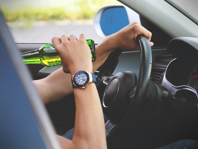 drinking beer while driving